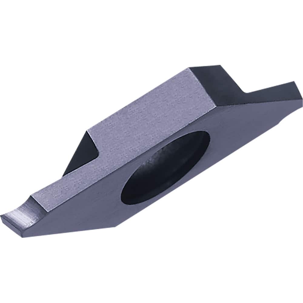 TKF12R100S16DR PR1535 Carbide Cutoff Insert Megacoat Nano Finish, 16° RH Lead Angle, RH Insert, 1mm Cutting Width, 0.03mm Corner Radius, Series KTKF