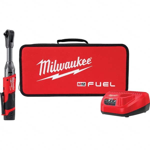 Milwaukee Tool - Cordless Impact Wrenches & Ratchets Voltage: 12.0 Drive Size (Inch): 3/8 - Industrial Tool & Supply