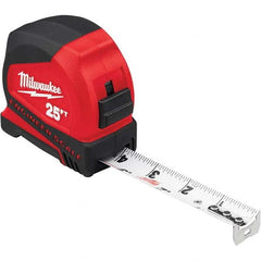 Milwaukee Tool - 25' x 1" White Blade Tape Measure - Industrial Tool & Supply
