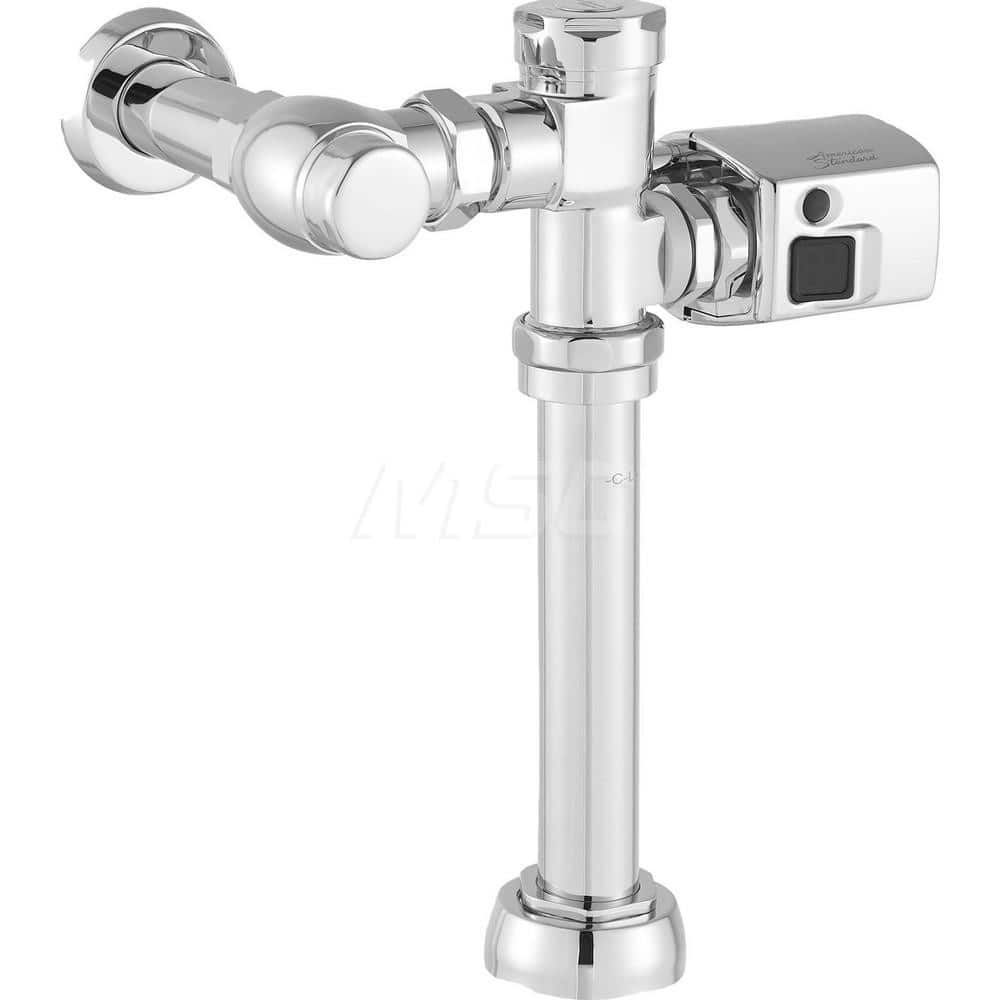 Automatic Flush Valves; Type: Touchless Toilet Flush Valve; Style: Piston; For Use With: Universal; Gallons Per Flush: 1.6; Pipe Size: 1-1/2; Spud Coupling Size: 1-1/2; Cover Material: Chrome; Description: Ultima Touchless Sensor Toilet Flush Valve, Pisto