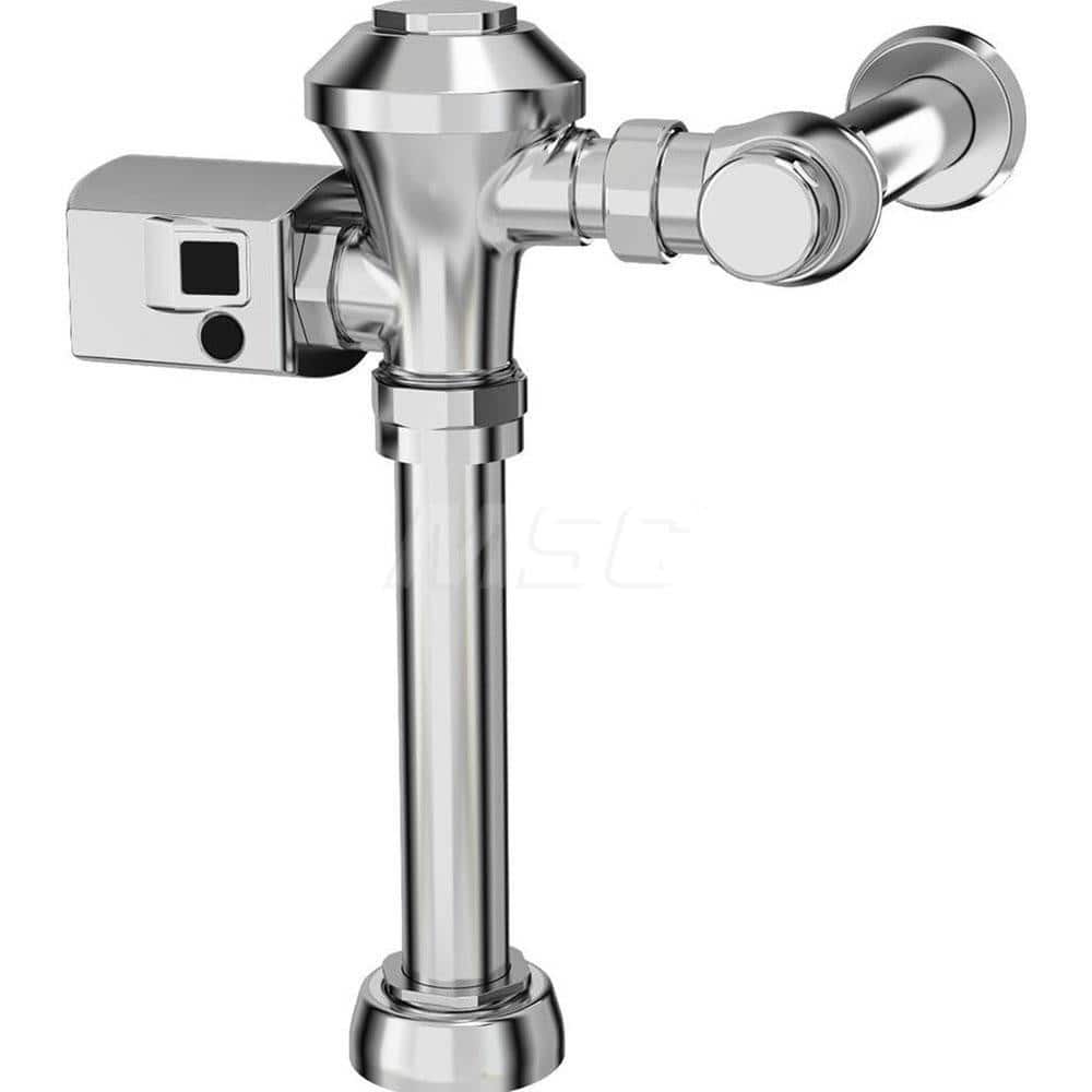Automatic Flush Valves; Type: Touchless Toilet Flush Valve; Style: Diaphragm; For Use With: Universal; Gallons Per Flush: 1.6; Pipe Size: 1-1/2; Spud Coupling Size: 1-1/2; Cover Material: Chrome; Description: Ultima Touchless Sensor Toilet Flush Valve, Di