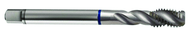 10-32 2B 3-Flute Cobalt Blue Ring Semi-Bottoming 40 degree Spiral Flute Tap-Bright - Industrial Tool & Supply
