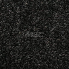 Entrance Mat: 8' Long, 6' Wide, 3/8″ Thick, Polyethylene Terephthalate Surface Indoor, Heavy/High Traffic, SBR Rubber Base, Charcoal