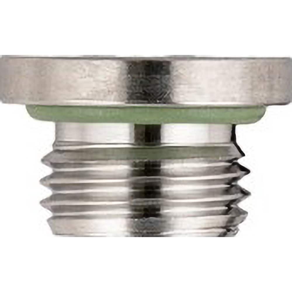 Aignep USA - Stainless Steel Pipe Fittings; Type: Male Plug BSPP Internal Hex 1/4 ; Fitting Size: 1/4 ; End Connections: BSPP ; Material Grade: 316L Stainless Steel ; Pressure Rating (psi): 290 - Exact Industrial Supply
