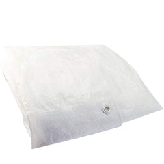 Erickson Manufacturing - Tarps & Dust Covers; Material: Polyethylene ; Width (Feet): 30.00 ; Grommet: Yes ; Color: White ; Length: 50 - Exact Industrial Supply