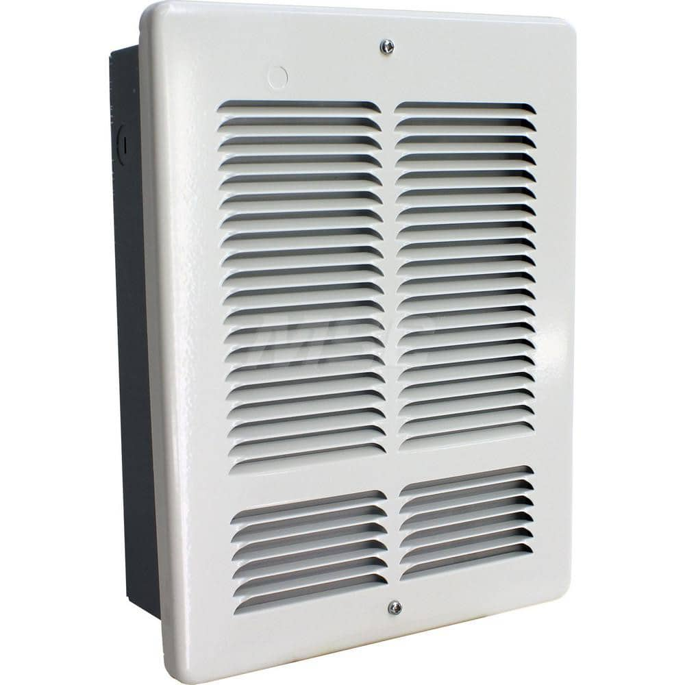 Electric Forced Air Heaters; Heater Type: Wall; Maximum BTU Rating: 3412; Voltage: 240V; Phase: 1; Wattage: 1000; Overall Length (Decimal Inch): 13.6300; Overall Width (Inch): 10; Overall Width (Decimal Inch - 4 Decimals): 10.0000; Overall Height (Decimal