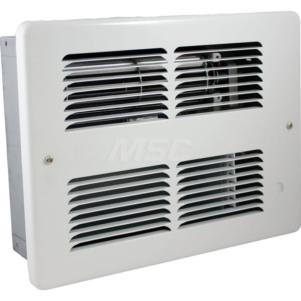 Electric Forced Air Heaters; Heater Type: Wall; Maximum BTU Rating: 6824; Voltage: 240V; Phase: 1; Wattage: 2000; Overall Length (Decimal Inch): 10.3800; Overall Width (Inch): 14; Overall Width (Decimal Inch - 4 Decimals): 14.0000; Overall Height (Decimal