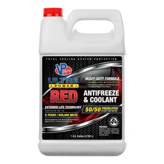 Antifreeze & Coolants; Type: Heavy-Duty Antifreeze & Coolant; Container Size: 1 gal; Container Type: Plastic Container; Color: Red; Ph: 10.5; Dilution Ratio: Ready to Use; Additional Information: 9.0 to 10.5 PH; Composition: Proprietary Formula; Additiona