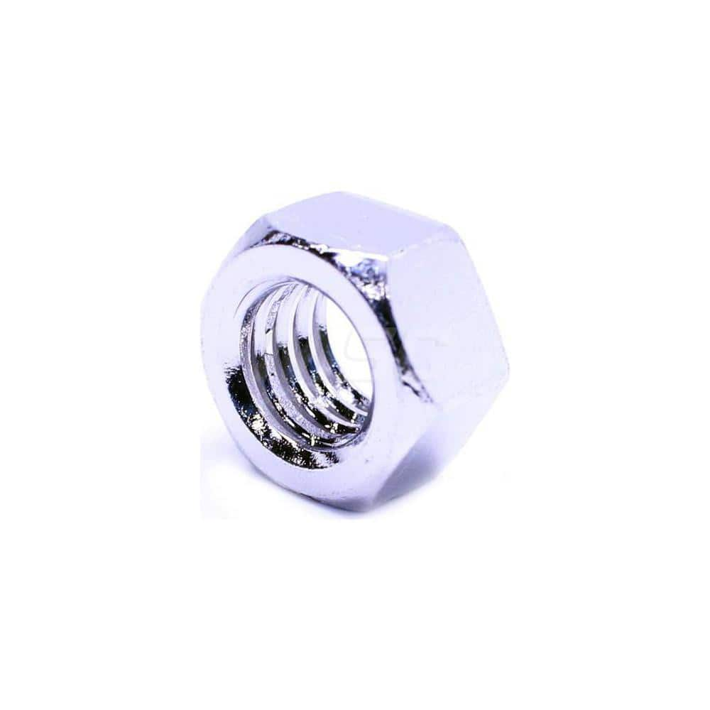 Hex Nut: Grade 18-8 Stainless Steel, NL-19 Finish Right Hand Thread, 13 mm Across Flats, DIN 934, DIN 934