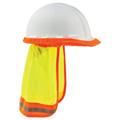 8005 Lime Hi-Vis Mesh Neck Shade W/ Reflective - Industrial Tool & Supply
