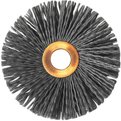 3″ Diameter-1/2″ Arbor Hole - Abrasive Nylon-Copper Center Straight Nylox Wheel - Industrial Tool & Supply