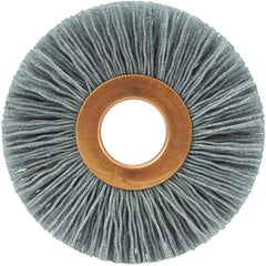 2-1/2″ Small Diameter Nylox Wheel, .022/120SC Crimped Fill, 5/8″ Arbor Hole - Industrial Tool & Supply