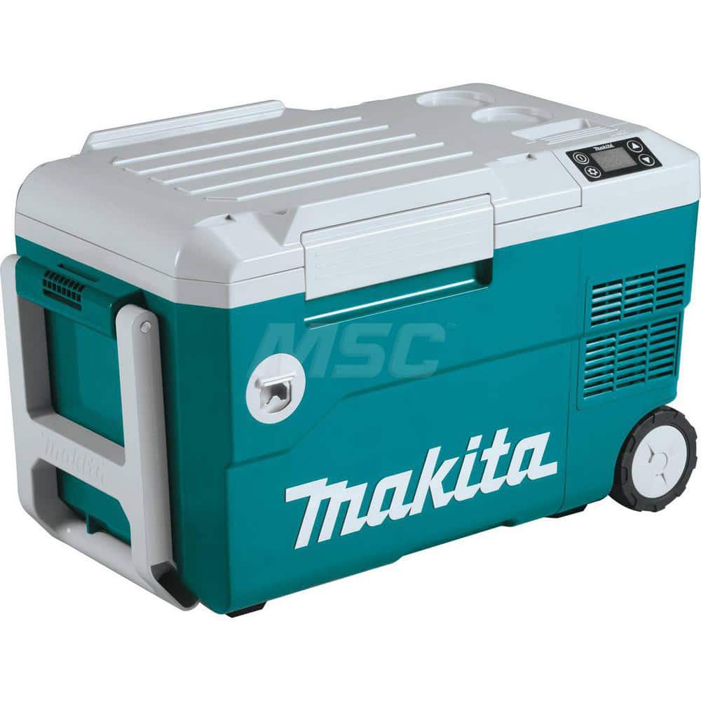 Portable Coolers; Portable Cooler Type: Personal Cooler & Warmer; Volume Capacity: 21 qt; Body Color: Teal; Material: Polyurethane; Ice Retention Time: 5 hr; Lid Color: White; Special Item Information: A/C adaptor & DC vehicle adaptor