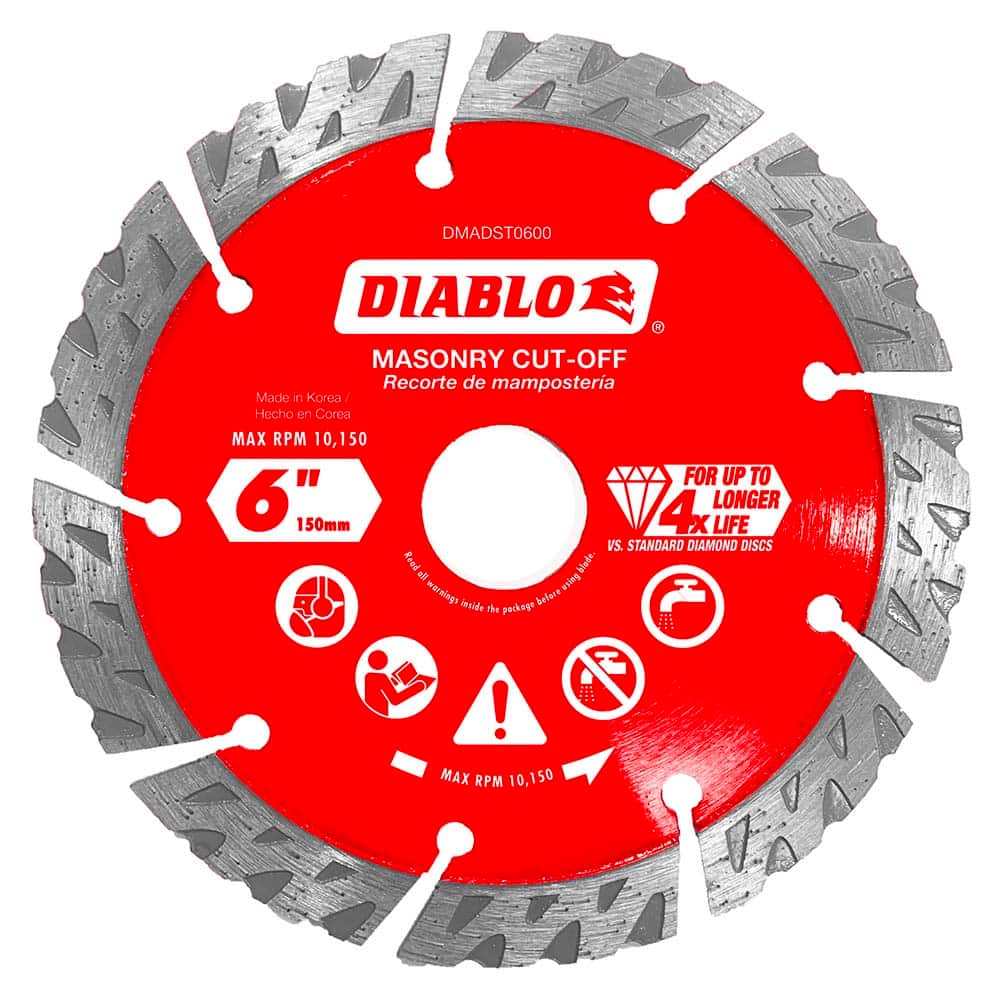 Freud - Wet & Dry-Cut Saw Blades; Blade Diameter (Inch): 12 ; Blade Material: Diamond-Tipped ; Arbor Style: Standard Round ; Arbor Hole Diameter (Inch): 1; 0.7874 ; Arbor Hole Diameter (Decimal Inch): 1; 0.7874 ; Application: Cutting Masonry - Exact Industrial Supply