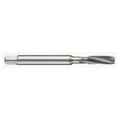 M10x1.5 6H 3-Flute PM Cobalt Semi-Bottoming 10 degree Spiral Flute Tap-TiAlN - Industrial Tool & Supply