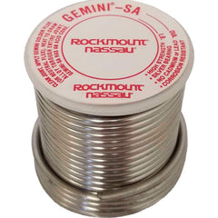 Rockmount Research and Alloys - Gemini SA 1/8" Diam High Strength Low Temp Acid Flux Core Solder - Exact Industrial Supply