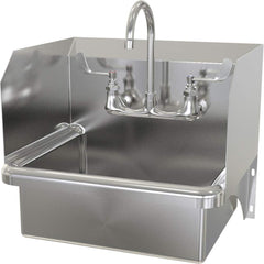 SANI-LAV - Sinks; Type: Wall Mounted Wash Sink ; Outside Length: 20 (Inch); Outside Width: 17-1/2 (Inch); Outside Height: 16-1/2 (Inch); Inside Length: 17 (Inch); Inside Width: 14 (Inch) - Exact Industrial Supply