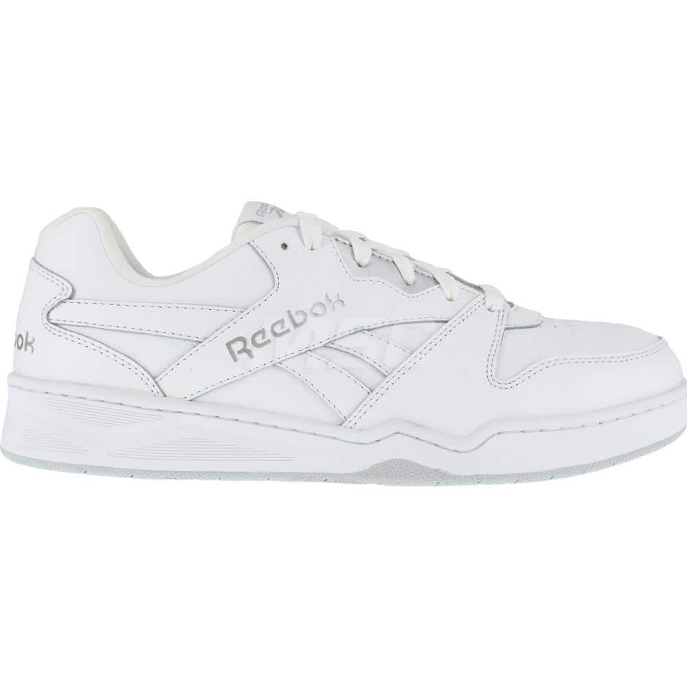 Work Boot: Size 4.5, Leather, Composite Toe White, Medium Width, Non-Slip Sole