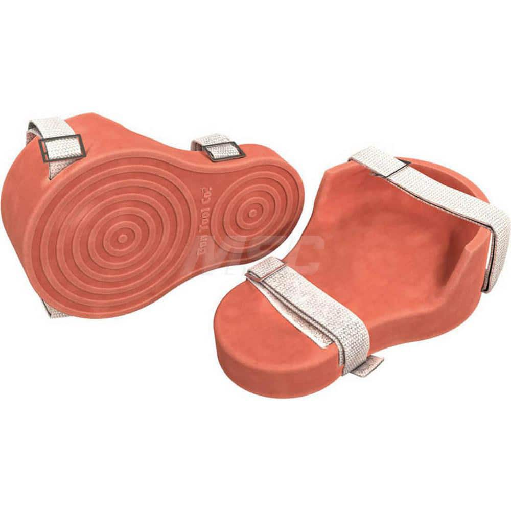 Knee Pads; Strap Type: Single Strap; Closure Type: Single Strap; Hard Protective Cap: No; Size: Universal; Padding Material: Rubber; Color: Orange; Strap Material: Nylon; Cover Material: Rubber; Pad Material: Rubber