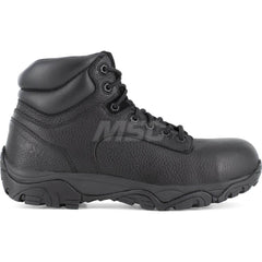 Work Boot: 6″ High, Leather, Composite Toe Black, Medium Width