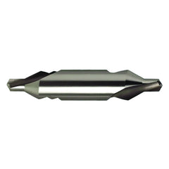 #1 × 38 mm OAL 60 Degree HSS Center Drill Form A Uncoated - Industrial Tool & Supply