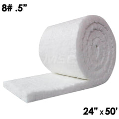 Blanket Insulation; Material: Fiber; Ceramic; Density (Lb./Cu. Ft.): 8; Shape: Roll; Thickness: 2; Length (Inch): 50; Width (Inch): 24