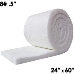Blanket Insulation; Material: Fiber; Ceramic; Density (Lb./Cu. Ft.): 8; Shape: Roll; Thickness: 0.5; Length (Inch): 60; Width (Inch): 24