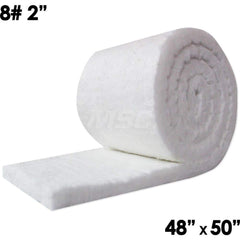 Blanket Insulation; Material: Fiber; Ceramic; Density (Lb./Cu. Ft.): 8; Shape: Roll; Thickness: 2; Length (Inch): 50; Width (Inch): 48