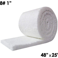 Blanket Insulation; Material: Fiber; Ceramic; Density (Lb./Cu. Ft.): 8; Shape: Roll; Thickness: 1; Length (Inch): 300; Width (Inch): 48