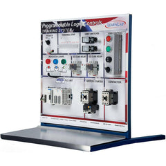 Motion Control & Power Transmission Training Systems; Type: PLC; Includes: PowerPoint Presentation; Programming Cable; DirectLogix; Hands-On Training Panel with Physical Working Components; Thumb Drive with Printable Book Materials