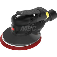 Air Orbital Sander: Round, 6″ Pad 6.2 CFM, 94.17 psi, Hookit Conversion Disc Backing Pad