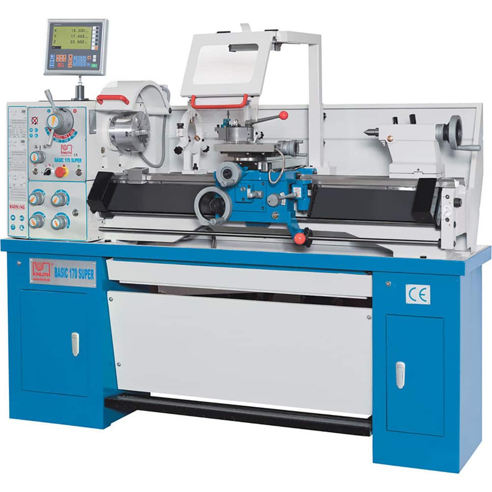 Bench, Engine & Toolroom Lathes; Horse Power: 2; Phase: 3; Spindle Speed Control: Geared Head; Bed Width: 7 in; Distance Between Centers: 39.37 in; Cross Slide Travel: 6.7 in; Swing: 13 in; Spindle Bore Diameter: 1 in; Minimum Spindle Speed: 70; Spindle N