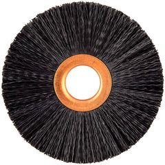 Norton - 3" OD, 5/8" Arbor Hole, Crimped Nylon Wheel Brush - Industrial Tool & Supply