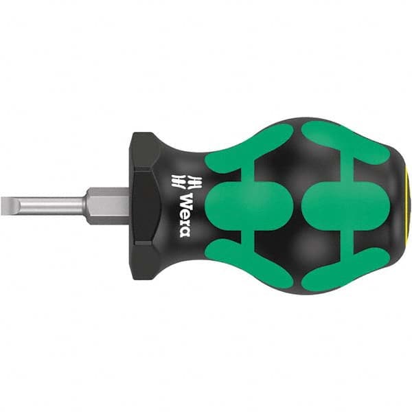 Wera - Slotted Screwdrivers Tool Type: Stubby Overall Length Range: 3" - 6.9" - Industrial Tool & Supply