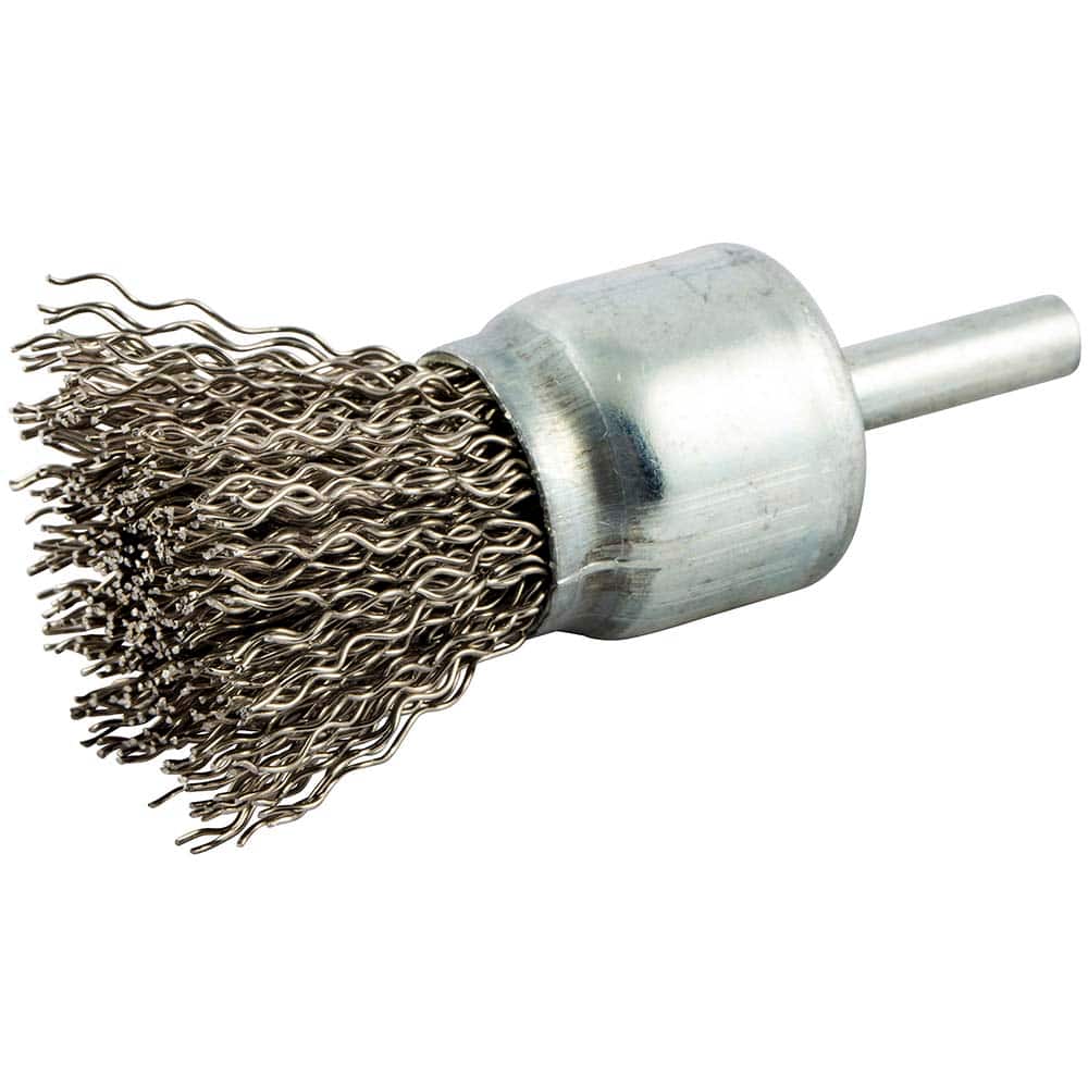 Norton - End Brushes Brush Diameter (Inch): 1 Fill Material: Carbon Steel - Industrial Tool & Supply