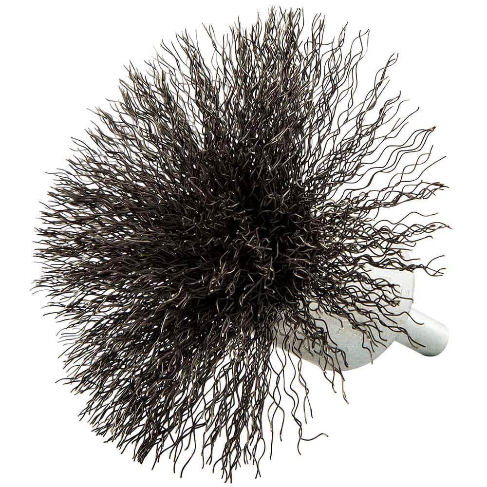 Norton - End Brushes Brush Diameter (Inch): 3 Fill Material: Carbon Steel - Industrial Tool & Supply