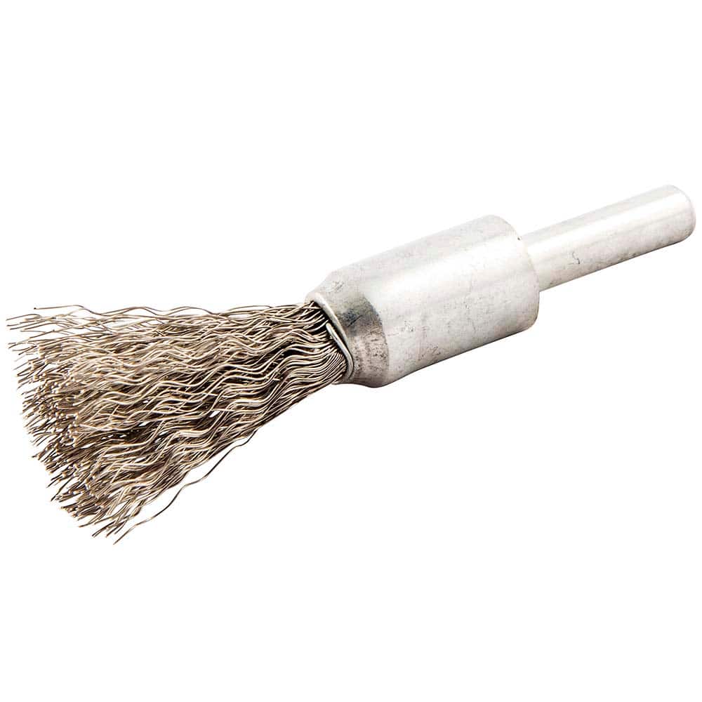 Norton - End Brushes Brush Diameter (Inch): 1/2 Fill Material: Stainless Steel - Industrial Tool & Supply