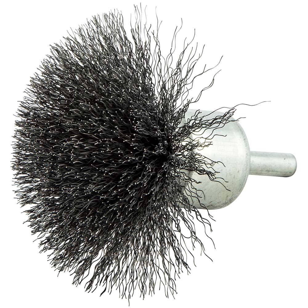 Norton - End Brushes Brush Diameter (Inch): 3 Fill Material: Carbon Steel - Industrial Tool & Supply