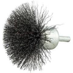 Norton - End Brushes Brush Diameter (Inch): 3 Fill Material: Carbon Steel - Industrial Tool & Supply