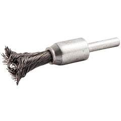Norton - End Brushes Brush Diameter (Inch): 1/2 Fill Material: Carbon Steel - Industrial Tool & Supply