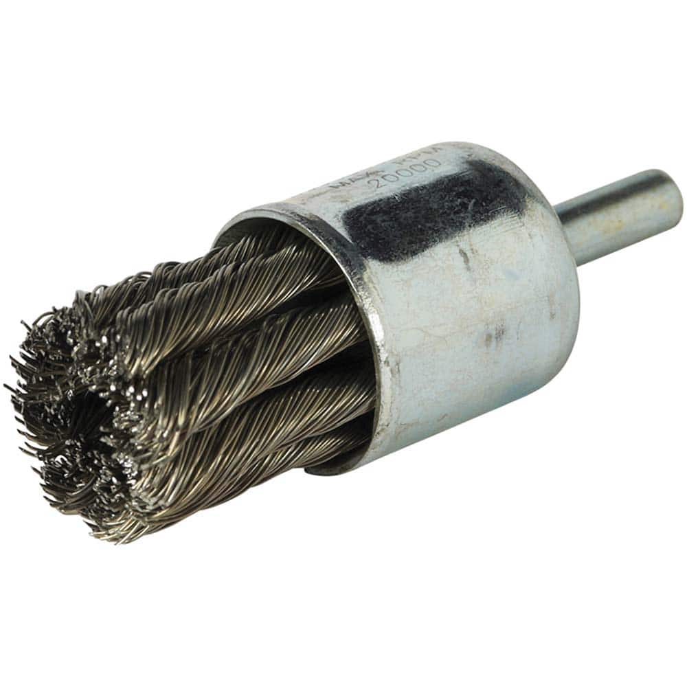 Norton - End Brushes Brush Diameter (Inch): 1 Fill Material: Carbon Steel - Industrial Tool & Supply