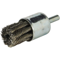 Norton - End Brushes Brush Diameter (Inch): 1 Fill Material: Carbon Steel - Industrial Tool & Supply