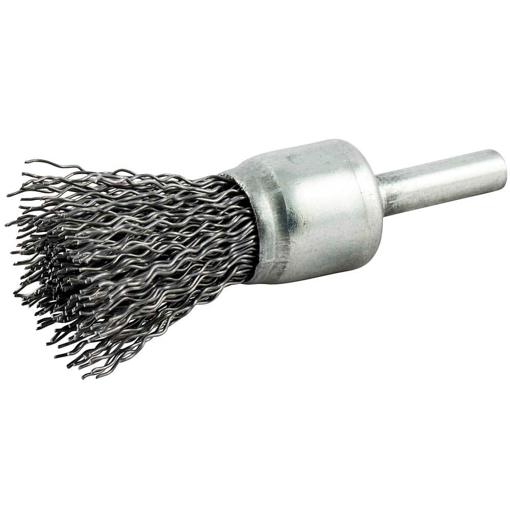 Norton - End Brushes Brush Diameter (Inch): 3/4 Fill Material: Carbon Steel - Industrial Tool & Supply