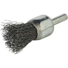 Norton - End Brushes Brush Diameter (Inch): 3/4 Fill Material: Carbon Steel - Industrial Tool & Supply