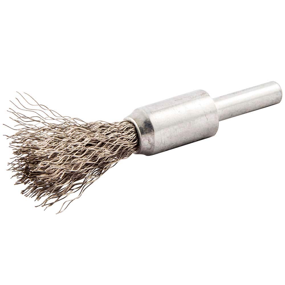 Norton - End Brushes Brush Diameter (Inch): 1/2 Fill Material: Stainless Steel - Industrial Tool & Supply