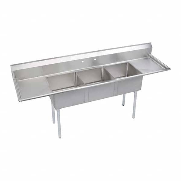 ELKAY - Stainless Steel Sinks Type: Scullery Sink Outside Length: 90 (Inch) - Industrial Tool & Supply