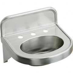 ELKAY - Stainless Steel Sinks Type: Lavatory Sink-Wall Hung Outside Length: 18 (Inch) - Industrial Tool & Supply