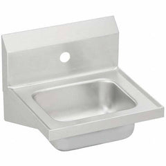 ELKAY - Stainless Steel Sinks Type: Hand Sink Outside Length: 16-3/4 (Inch) - Exact Industrial Supply