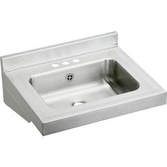 ELKAY - Stainless Steel Sinks Type: Lavatory Sink-Wall Hung Outside Length: 22 (Inch) - Industrial Tool & Supply