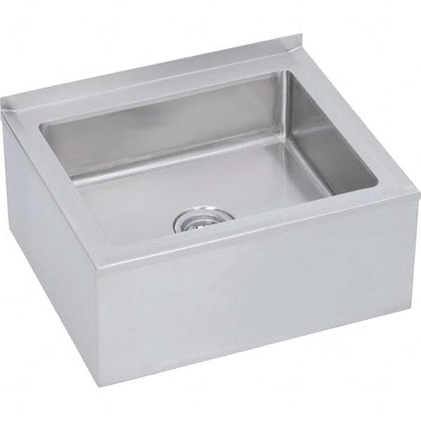 Sinks; Type: Mop Sink-Floor Mounted; Outside Length: 24.000; Outside Length: 24; Outside Width: 20 in; 20.0 in; 20; Outside Height: 17-1/2; Outside Height: 17.5 in; 17.5000; Material: Stainless Steel; Inside Length: 20; Inside Length: 20 in; 20.0 mm; Insi